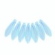 Czech Glass Daggers beads 5x16mm Blue ab